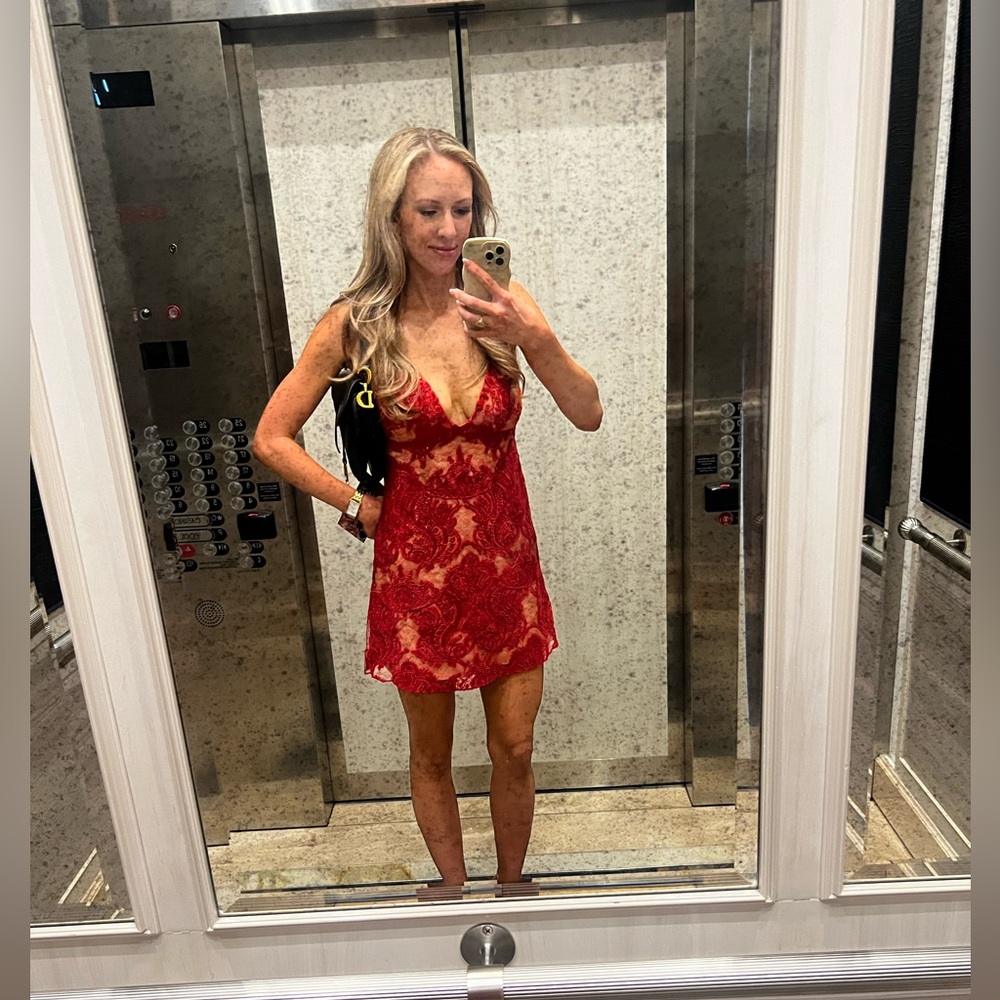 Free People Red Mini Dress